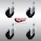 Service Caster 4 Inch SS Hard Rubber Wheel Swivel 12mm Threaded Stem Caster Set SCC SCC-SSTS20S414-HRS-M1215-4 - alternate 2